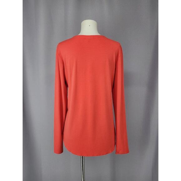 Eileen Fisher Shirt Womens Small RDLOR Long Sleeve Rayon Stretch Made USA Top - Picture 3 of 16